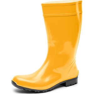 Ladeheid LA-LMG-967-Ilse Dames Regenlaarzen - Rubber – Hoog - PVC - Waterdicht – Zwart – 42