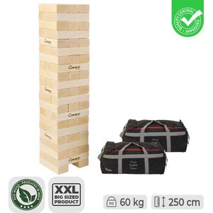 Mega Super Stapel-tower tot 250 cm hoog - Hardhout ®Designed in UK - Prachtig afgewerkt - Kwaliteit & Klasse - Profi