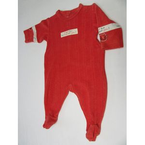 petit bateau , pyjama , eponge , ( badstof ) , rood  6 maand  67