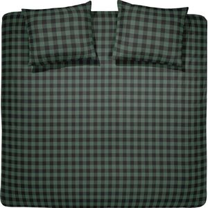 Damai - Timber - Dekbedovertrek - Flanel - 260x200/220 cm - Groen