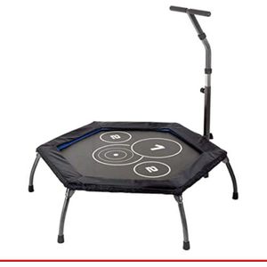 Gratyfied - Mini trampoline opvouwbaar - Mini trampoline volwassenen - Kleine trampoline - Trampoline fitness opvouwbaar - ‎120 x 130 x 140 cm - 11 kilogram - Zwart