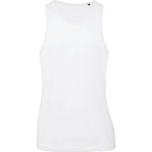 Tank Top Heren L B&C Mouwloos White 100% Katoen