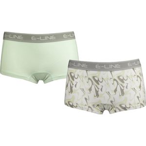 2-pack E-Line dames boxershort Groen/Golf - maat L