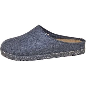 Haflinger Clog Manhattan pantoffel (Maat - 45, Kleur - Grijs)