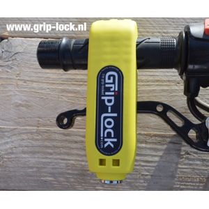Grip-Lock motor/scooter/brommer stuurslot geel