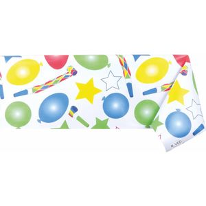 Raved Tafelzeil Ballonnen - Kinderfeestje  140 cm x  300 cm - PVC - Afwasbaar