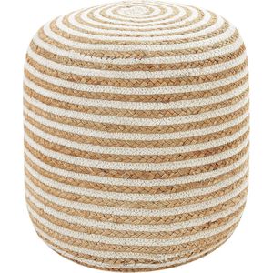 RESAFA - Poef - Beige - 40 x 40 x 40 cm - Jute