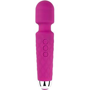 Akindo Magic Wand - Rood Ruit design - Vibrator voor Vrouwen - Clitoris Stimulator - waterproof - 8 standen - Vibrators voor Vrouwen & Koppels - Seksspeeltjes - Sex Toys Couples