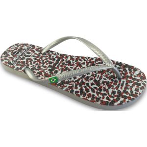 Brasileras Slippers dames- Zilver- 34/35