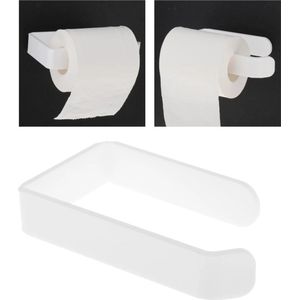 Narimano® toiletrolhouder wandgemonteerde - toiletrolhouder voor badkamer keuken - Zelfklevende toiletrolhouder standaard - Wit