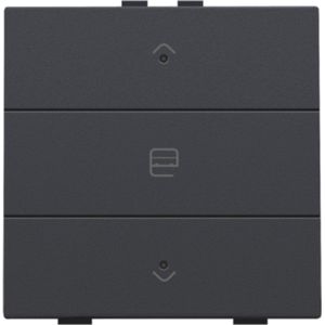 Niko 122-52033 Enkelvoudige motorsturingsbediening met led voor Niko Home Control, anthracite coated