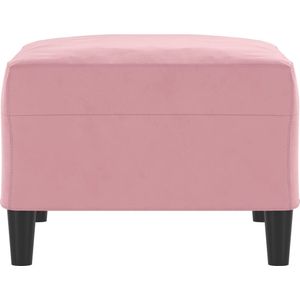 vidaXL - Voetenbank - 70x55x41 - cm - fluweel - roze