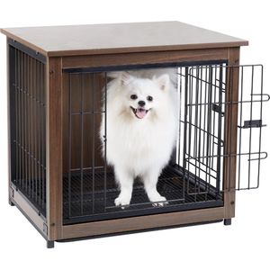 Service96 - Bench voor honden - Honden kooi - Vintage - Design Bench - Honden hok voor binnen - Honden ren - Honden tafel - Honden hek - 80.5x59x70cm