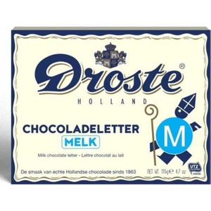 Droste Chocolade Letter Melk 135 gram - Letter M
