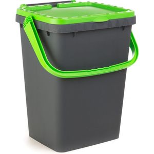 Ecoplus 40 liter afvalemmer groen - afvalscheidingsbak - sorteerbak - afvalbak