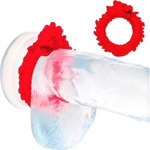 Rise of the Dragon Silicone Penisring - Rood