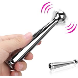 Holland Vibrator Pen 14 CM - Klinisch Staal - Pin - G-spot - USB magnetisch oplaadbaar - Clitoris - Gspot