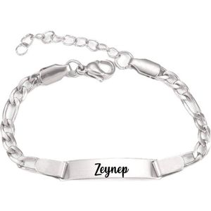 Baby/Kinder Armbandje Met Naam | Zilver | RVS | Zeynep