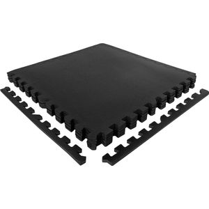 NexGen Vloerbeschermingsmatten l Protection Mat l 6x 60x60 cm | Totaal 180 x 120 x 1.1 cm | Zwart