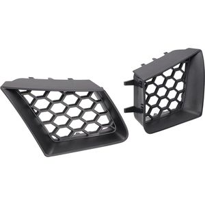 Bovenrooster voor auto's - ABS zwart glanzend - eenvoudige bediening - bumper rechts links - luchtinlaatrooster - motorbescherming - slijtvast - voor Buitendecoratie auto's .