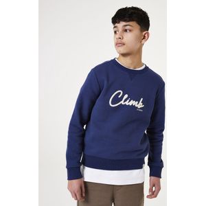 GARCIA Jongens Text print Sweater Blauw Long mouw