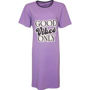 Temptation Dames Nachthemd - Bigshirt - Paars - Maat XL