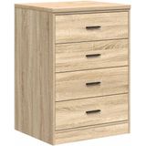 vidaXL - Garagekast - 60x51x85 - cm - massief - grenenhout - sonoma - eikenkleurig
