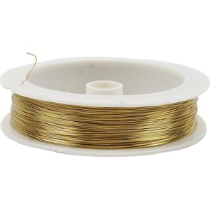 0.6mm metaaldraad | 30 meter | Goud | Sieraden maken