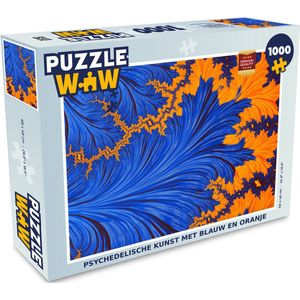 Puzzel Bladeren - Kunst - Psychedelisch - Legpuzzel - Puzzel 1000 stukjes volwassenen