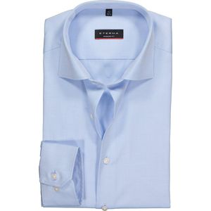 ETERNA modern fit overhemd - mouwlengte 7 - niet doorschijnend twill heren overhemd - lichtblauw - Strijkvrij - Boordmaat: 41
