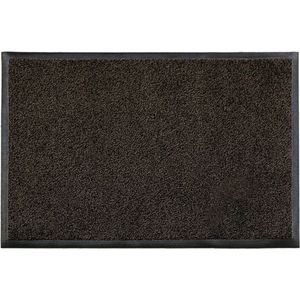 LogoMatz schoonloopmat Iron Horse 40cm x 60cm Zwart Nerts - vuil absorberend - water absorberend - wasbaar