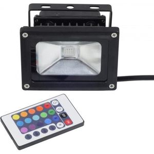 Epistar LED Schijnwerper - RGB Kleuren - 10W - Zwart