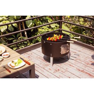 Buccan BBQ - Smoker Barbecue - Durham Smokey Canon + Beschermhoes