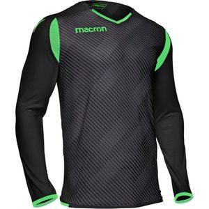 Macron Hercules Keepershirt Lange Mouw Heren - Zwart / Fluo Groen | Maat: XL