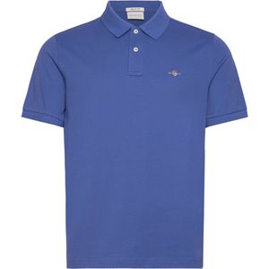 Gant Shield Piqué Poloshirt Kobaltblauw - Maat XL - Heren