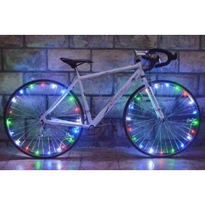 *** LED Fietsverlichting Slinger - Spaakwiel Verlichting - Decoratie & Verlichting voor Fiets - Veilig Onderweg - van Heble® ***