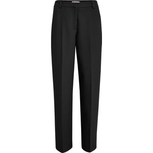 Peppercorn Delia Mid Waisted Straight Pant Black