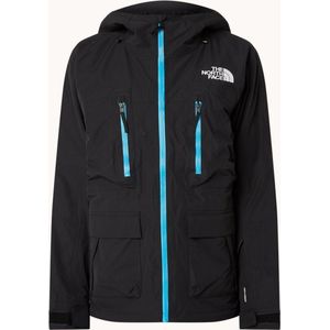 The North Face Dragline softshell jack met capuchon - Zwart/ Blauw - Maat XL