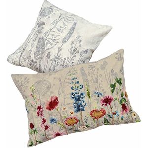 LOBERON Kussenhoes set van 2 Eleonoire bont