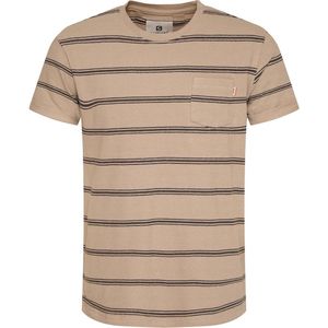 Gabbiano T-shirt T Shirt Met Strepen 154211 411 Latte Brown Mannen Maat - S