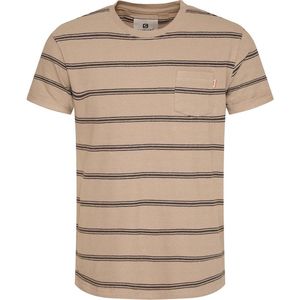 Gabbiano T-shirt T Shirt Met Strepen 154211 411 Latte Brown Mannen Maat - L