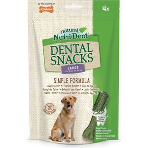 Nylabone Nutri Dent Dental Snacks - Gebitsverzorgende hondensnack om tandplak en tandsteen te verminderen - Verfrist de adem - Mini / Medium / Large - Medium - 12 stuks