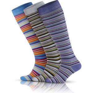 GoWith - katoen sokken - kniekousen - 3 paar - warme sokken - dames sokken - grappige cadeau - maat 39-42