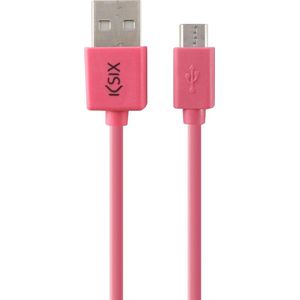 Kabel USB naar Micro-USB KSIX 1 m
