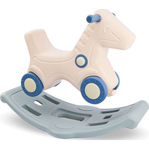 2-in-1 Hobbelpaard en Voertuig - Kinderen vanaf 1 Jaar - Baby Hobbeldier Binnen en Buiten
