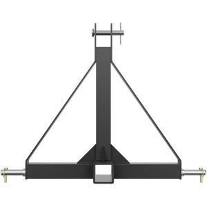 VEVOR 54 x 53.3 x 16.5 cm 3-Punts Trekhaak met 2 inch Ontvanger, Koolstofstaal, Superieure Compatibiliteit, Ontworpen voor Duurzaamheid, Efficiëntie Drainageontwerp