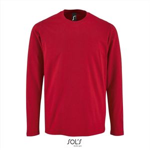 SOL'S Men´s Long Sleeve T-Shirt Imperial L02074 - Red - XL