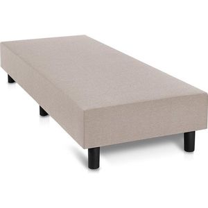 Boxspring Eenpersoons bed - 200x200 cm - Zonder Matras - zonder Hoofdbord - Bruin