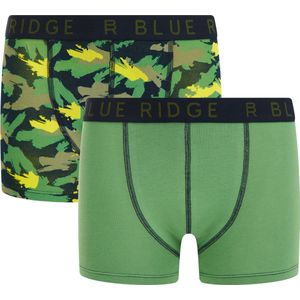 WE Fashion Salty Dog Boxershort - set van 2 Groen/Zwart