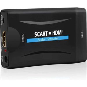 SCART naar HDMI Converter Adapter - Ondersteuning voor 1080P HD - Plug and Play - Voor TV, Monitor, Projector - Audio Video Signaalomzetter - Multimedia Adapter